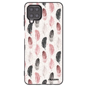 Picasee fekete szilikon tok az alábbi mobiltelefonokra Samsung Galaxy A12 A125F - Feather 2