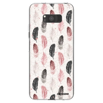 Picasee átlátszó szilikon tok az alábbi mobiltelefonokra Samsung Galaxy S8 G950F - Feather 2