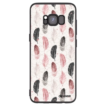 Picasee fekete szilikon tok az alábbi mobiltelefonokra Samsung Galaxy S8 G950F - Feather 2