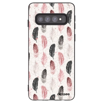 Picasee fekete szilikon tok az alábbi mobiltelefonokra Samsung Galaxy S10 G973 - Feather 2