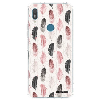 Picasee átlátszó szilikon tok az alábbi mobiltelefonokra Huawei Y6 2019 - Feather 2