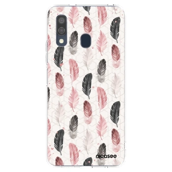 Picasee átlátszó szilikon tok az alábbi mobiltelefonokra Samsung Galaxy A40 A405F - Feather 2
