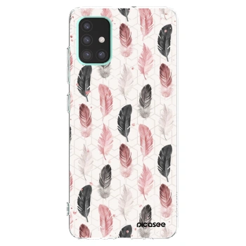 Picasee átlátszó szilikon tok az alábbi mobiltelefonokra Samsung Galaxy A51 A515F - Feather 2