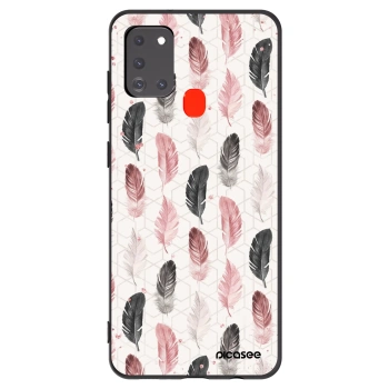 Picasee fekete szilikon tok az alábbi mobiltelefonokra Samsung Galaxy A21s - Feather 2
