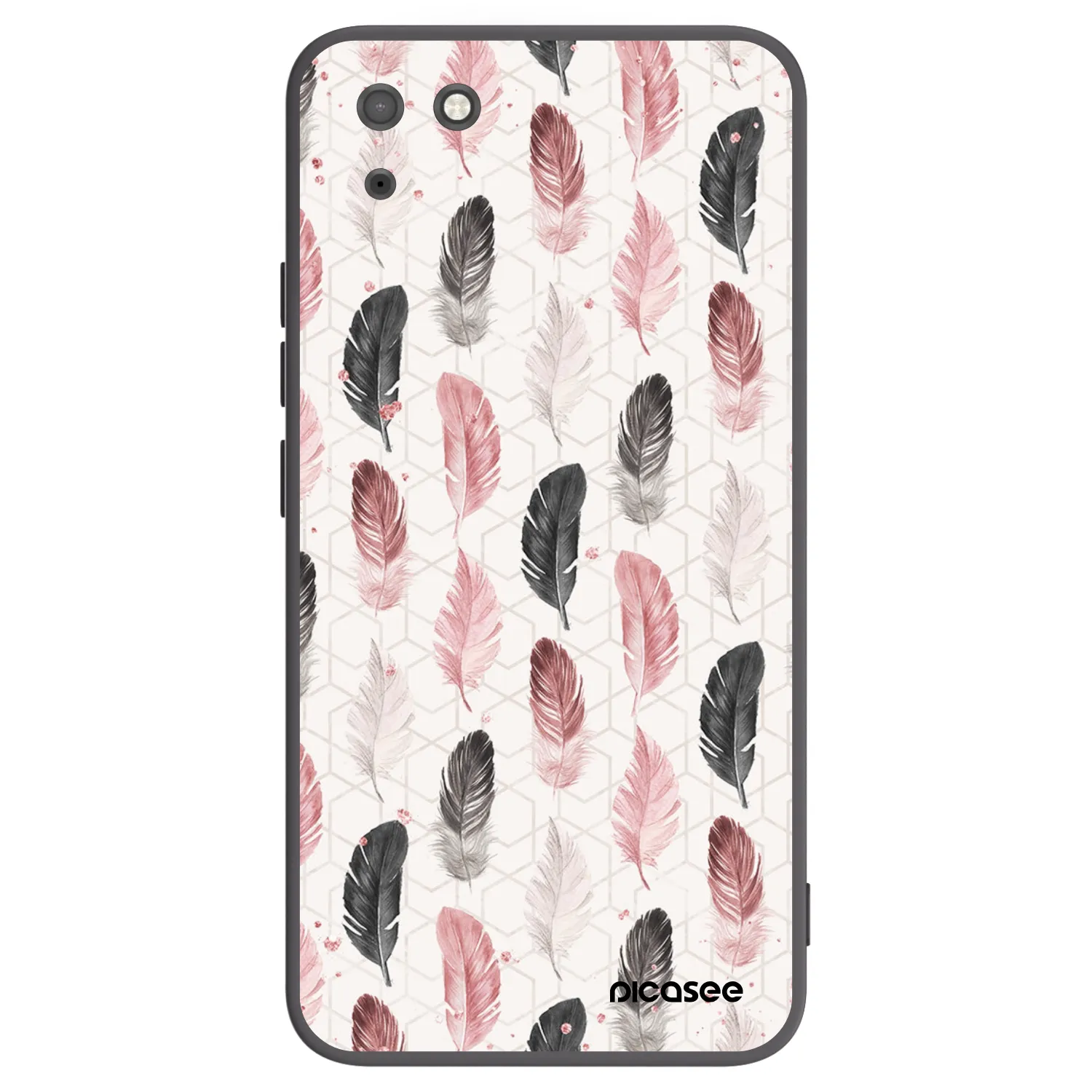 Picasee fekete szilikon tok az alábbi mobiltelefonokra Huawei Y5P - Feather 2