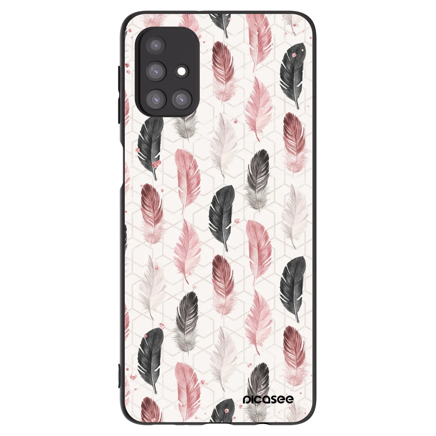 Picasee fekete szilikon tok az alábbi mobiltelefonokra Samsung Galaxy M31s - Feather 2