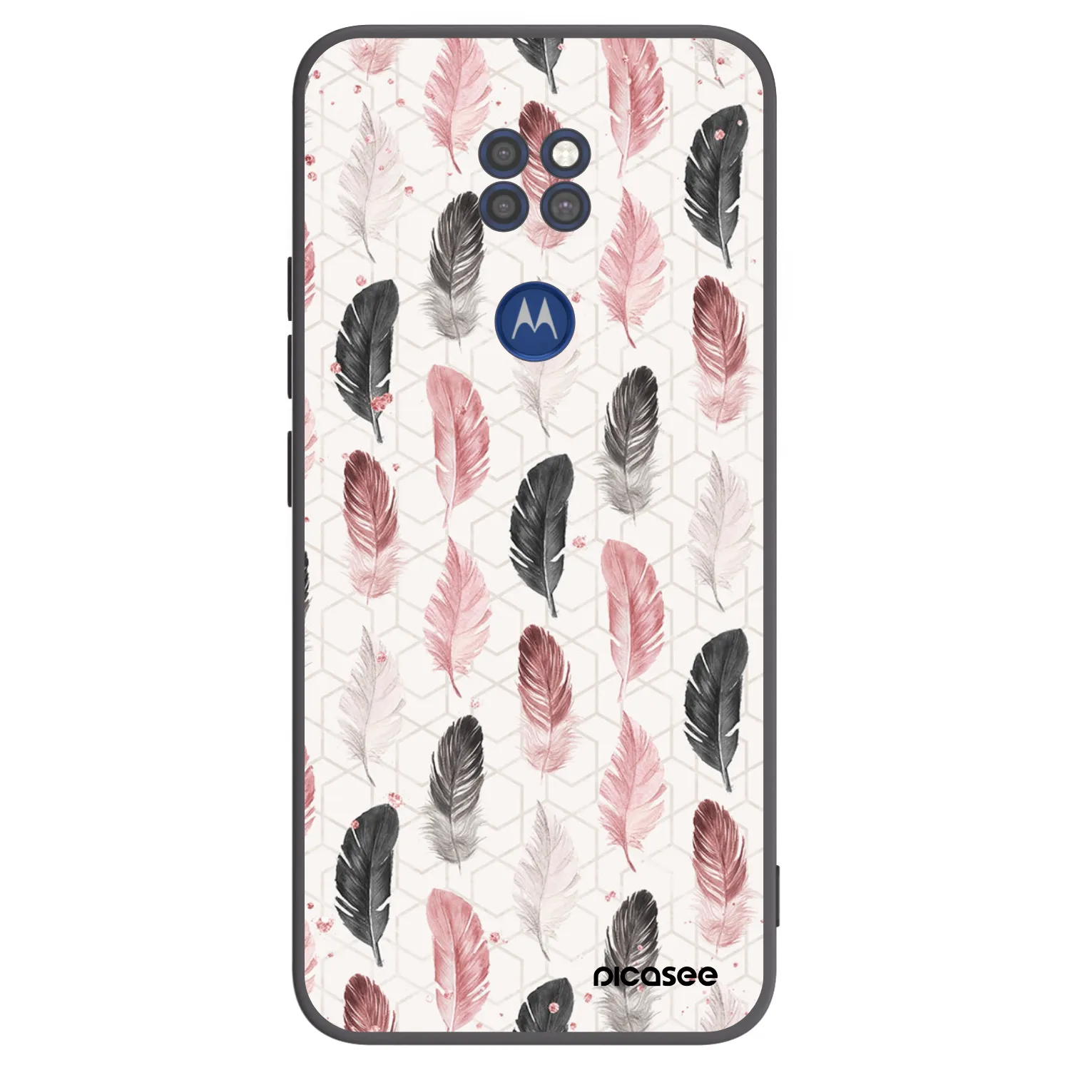 Picasee fekete szilikon tok az alábbi mobiltelefonokra Motorola Moto G9 Play - Feather 2