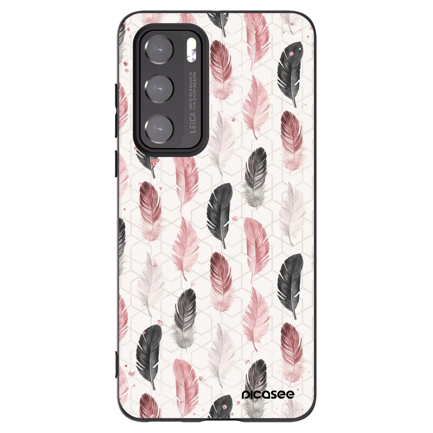 Picasee fekete szilikon tok az alábbi mobiltelefonokra Huawei P40 - Feather 2
