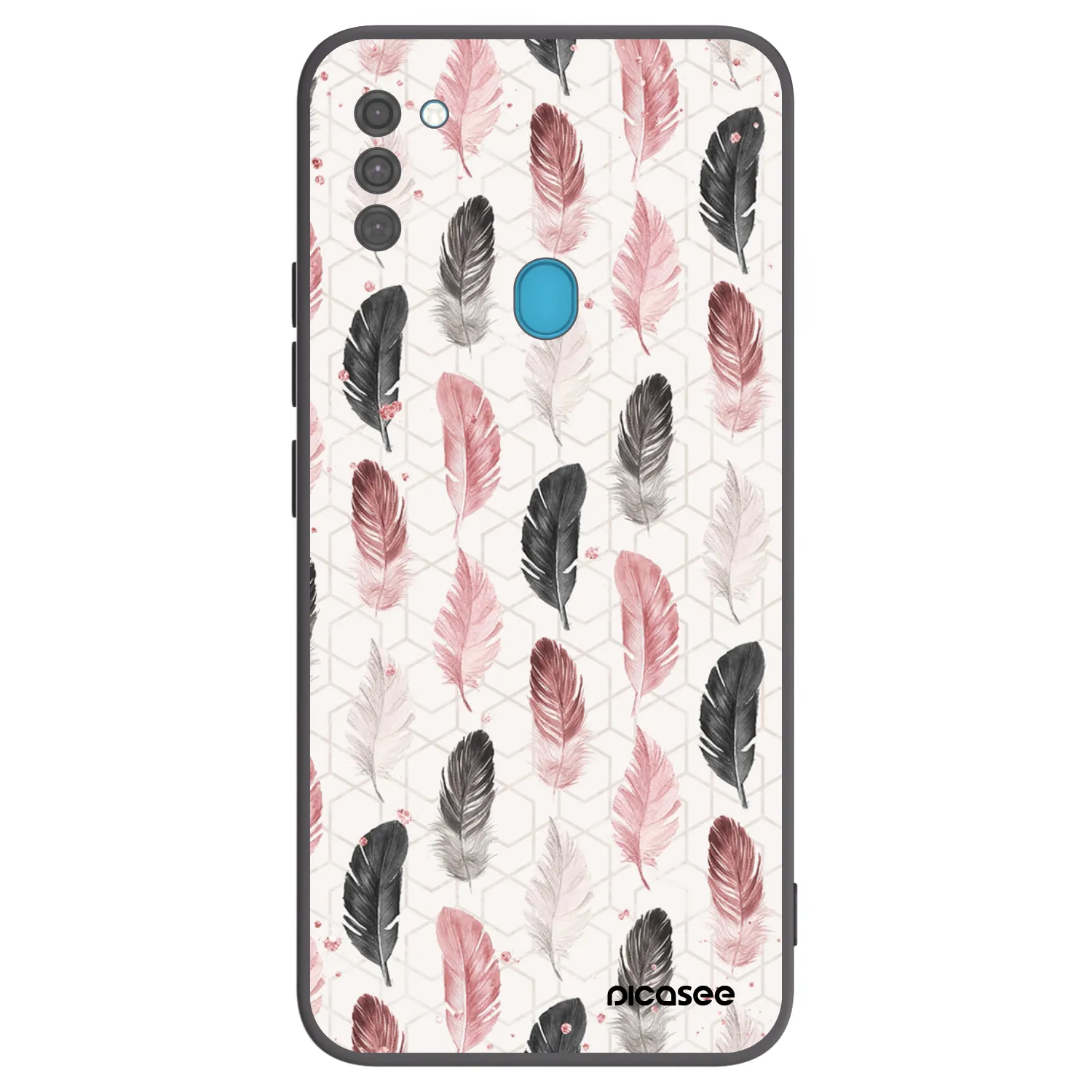 Picasee fekete szilikon tok az alábbi mobiltelefonokra Samsung Galaxy M11 - Feather 2