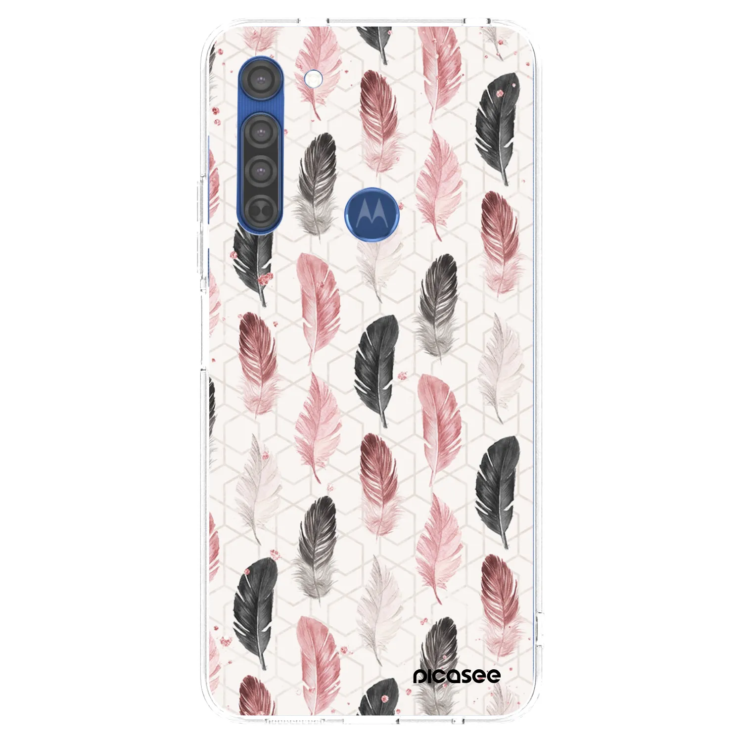 Picasee átlátszó szilikon tok az alábbi mobiltelefonokra Motorola Moto G8 - Feather 2