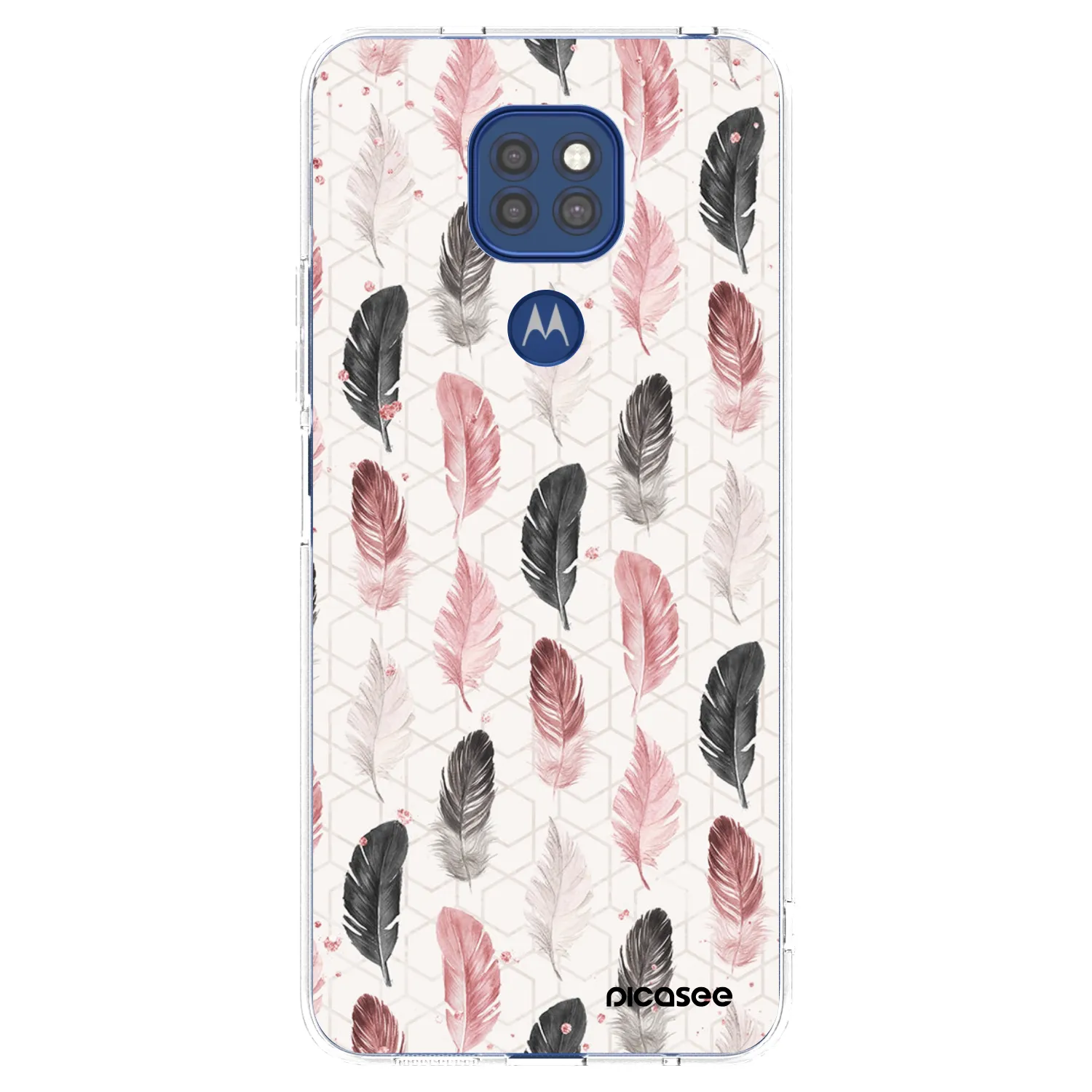 Picasee átlátszó szilikon tok az alábbi mobiltelefonokra Motorola Moto G9 Play - Feather 2