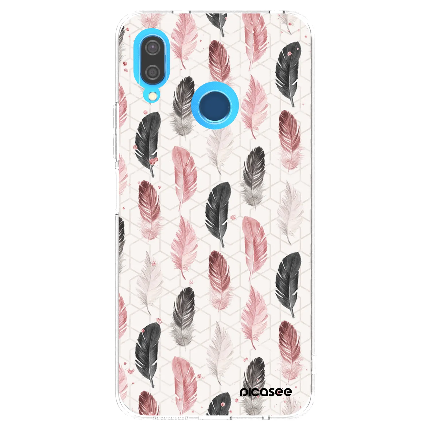 Picasee átlátszó szilikon tok az alábbi mobiltelefonokra Huawei P20 Lite - Feather 2