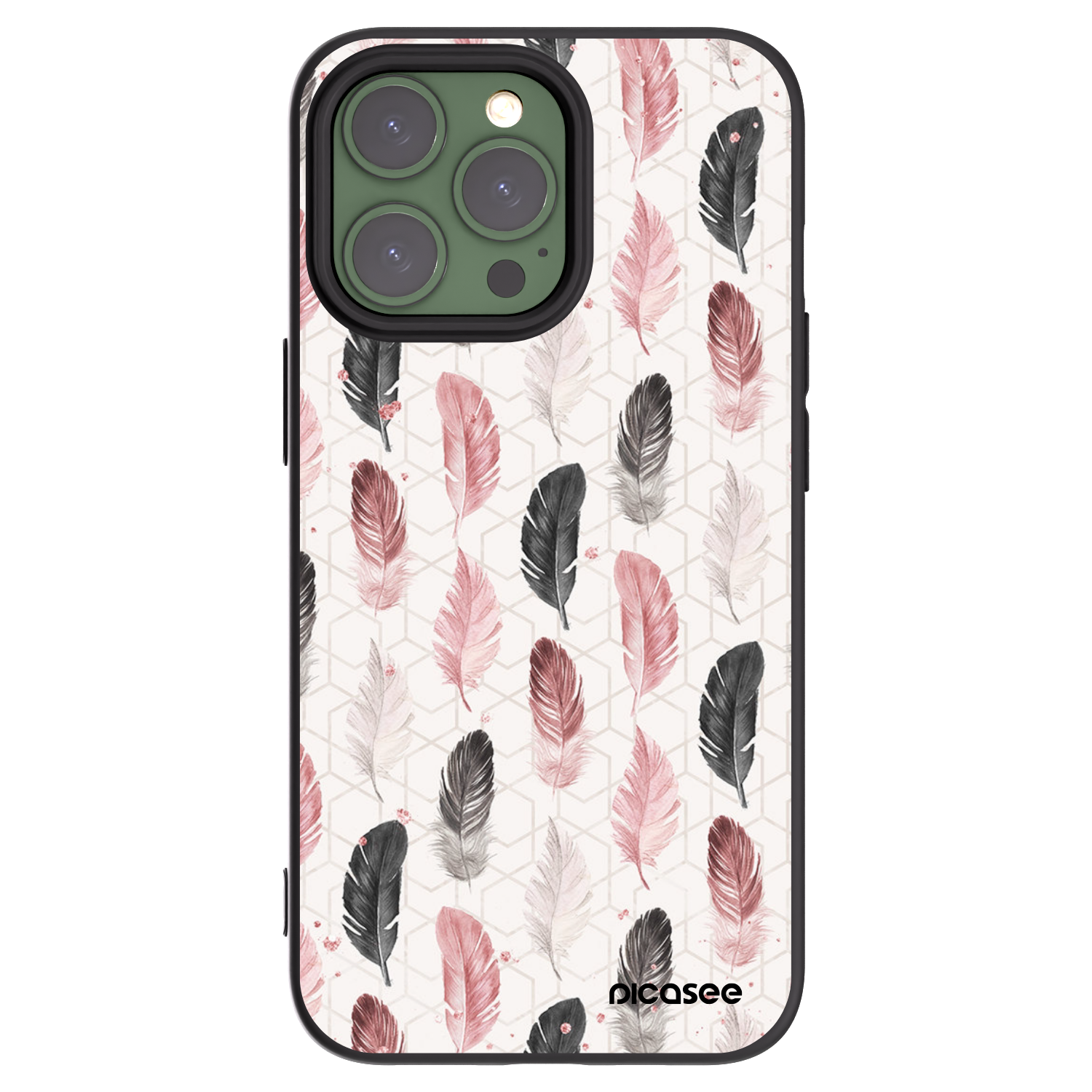 Picasee fekete szilikon tok az alábbi mobiltelefonokra Apple iPhone 13 Pro - Feather 2