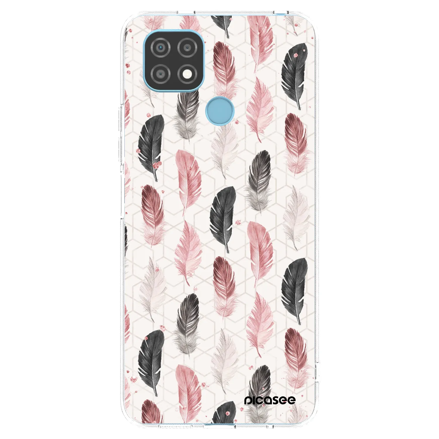 Picasee átlátszó szilikon tok az alábbi mobiltelefonokra Realme C21 - Feather 2