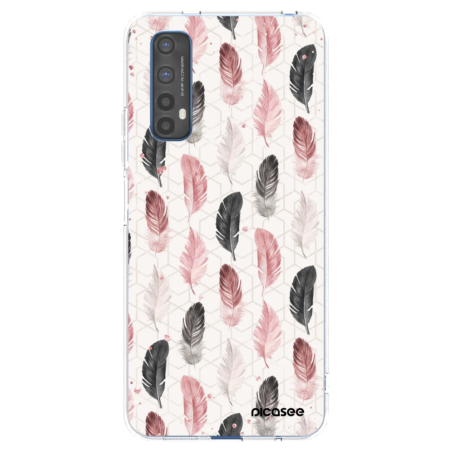 Picasee átlátszó szilikon tok az alábbi mobiltelefonokra Realme 7 - Feather 2