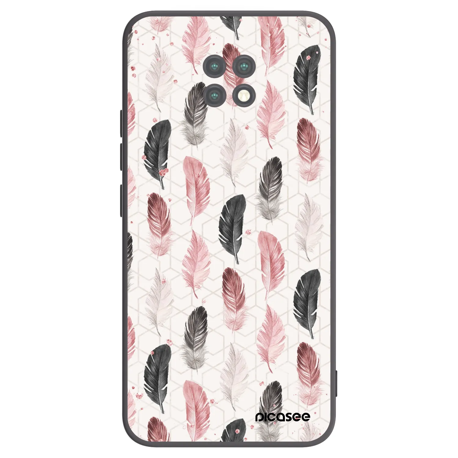 Picasee fekete szilikon tok az alábbi mobiltelefonokra Xiaomi Redmi Note 9T - Feather 2