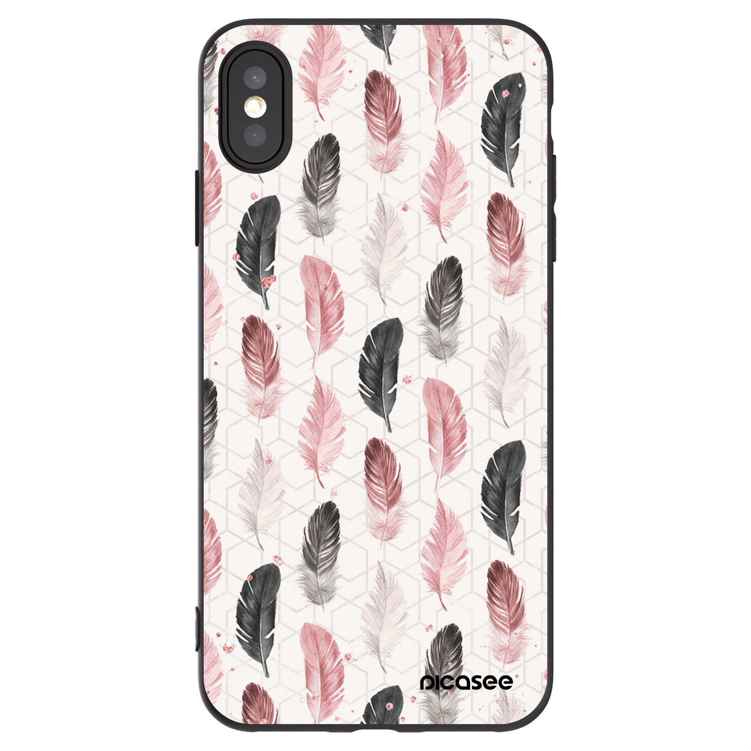Picasee fekete szilikon tok az alábbi mobiltelefonokra Apple iPhone XS Max - Feather 2