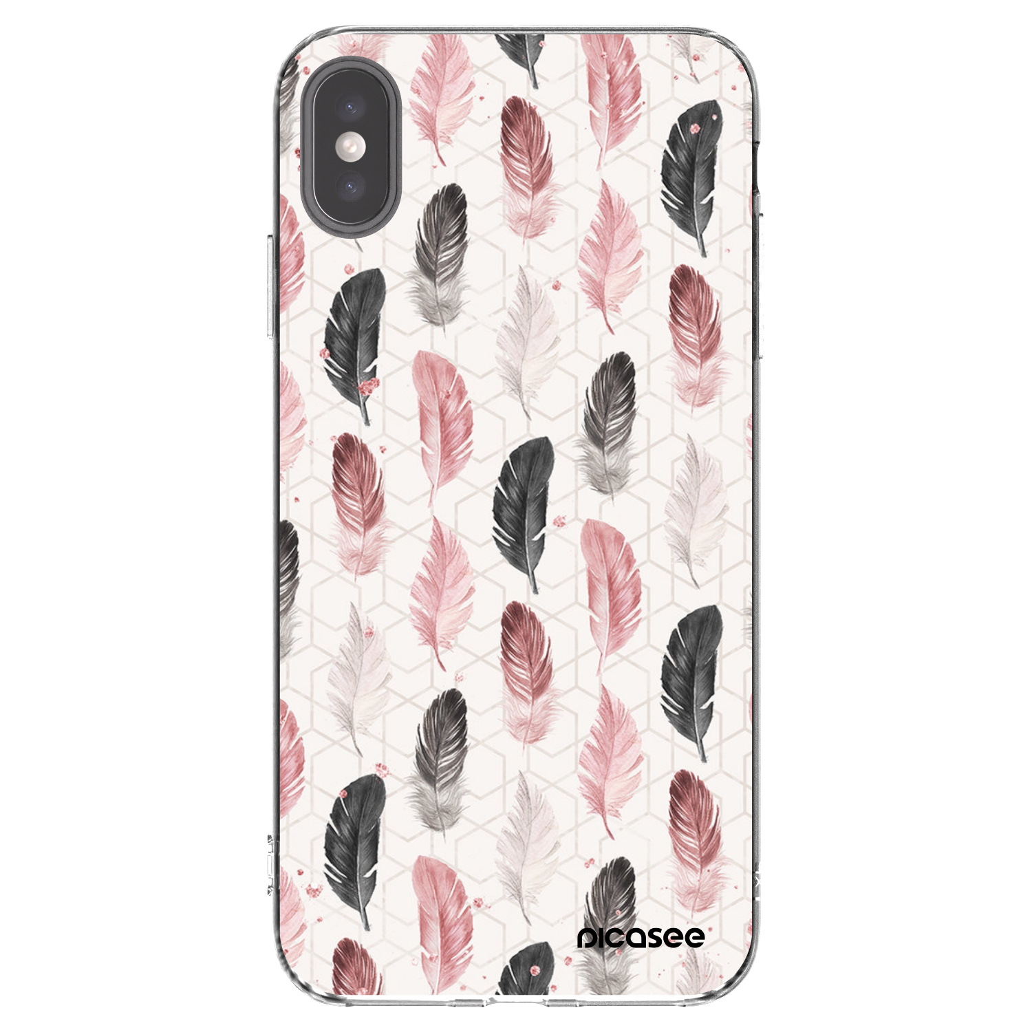 Picasee átlátszó szilikon tok az alábbi mobiltelefonokra Apple iPhone XS Max - Feather 2