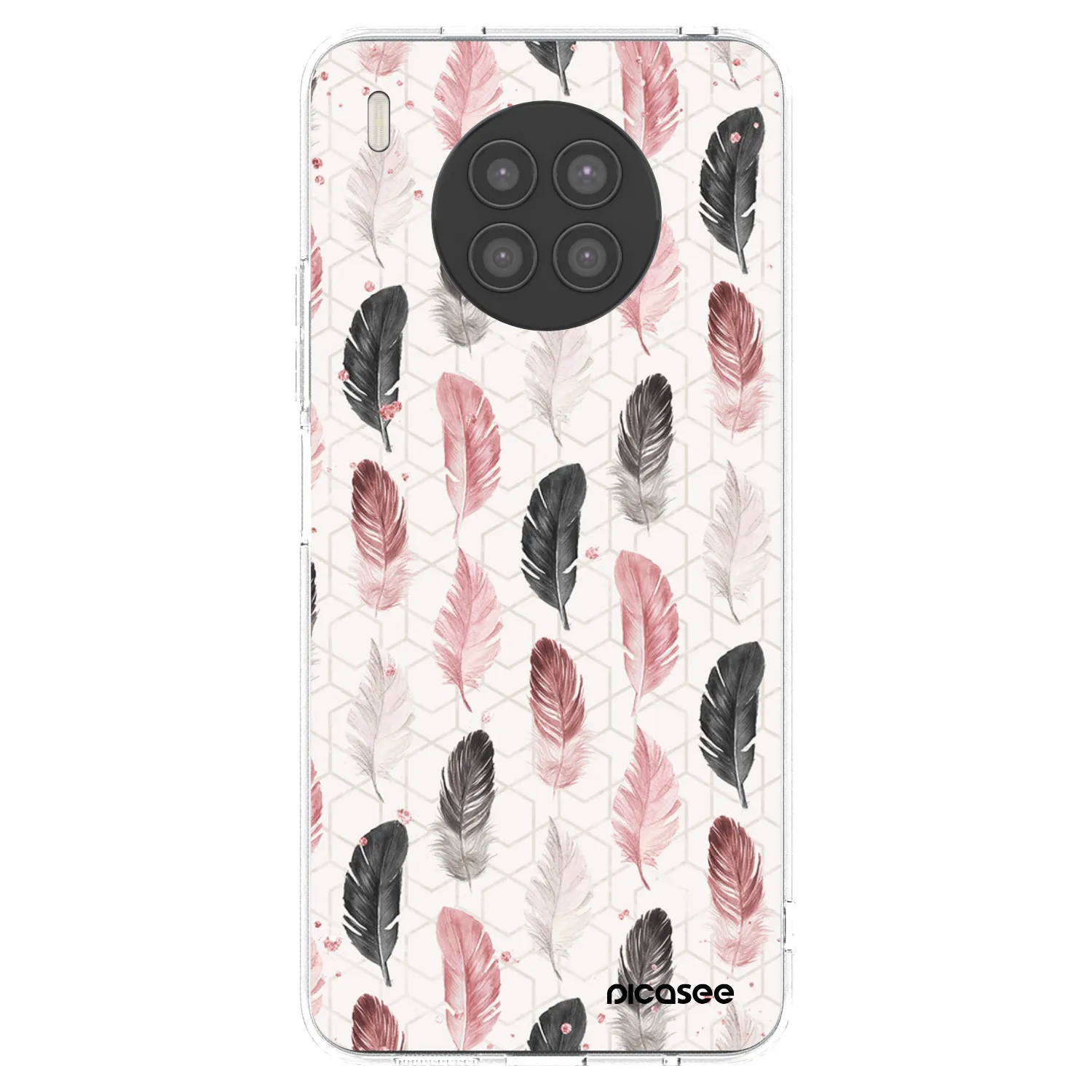 Picasee átlátszó szilikon tok az alábbi mobiltelefonokra Huawei Nova 8i - Feather 2