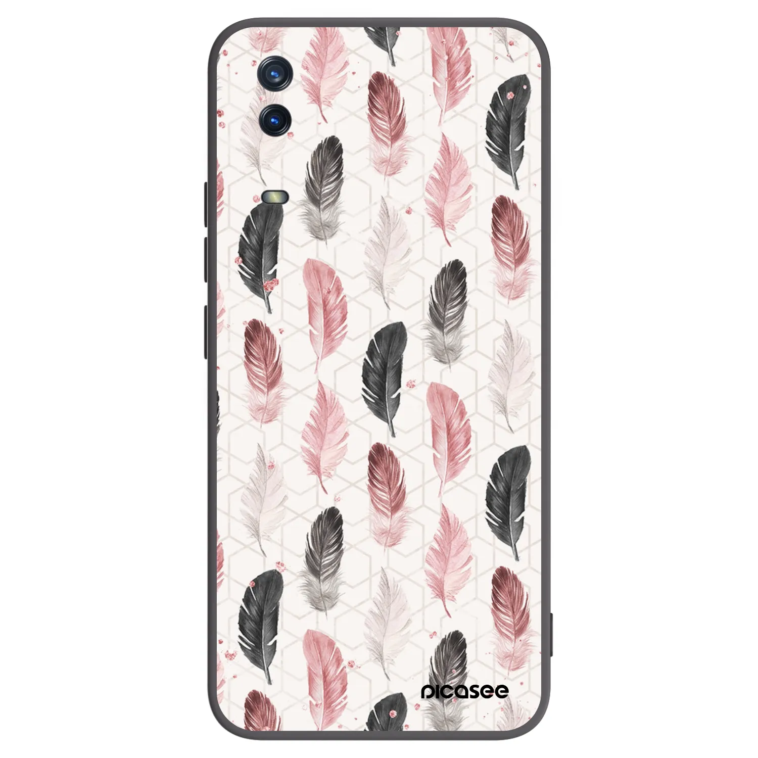 Picasee fekete szilikon tok az alábbi mobiltelefonokra Vivo Y11s - Feather 2