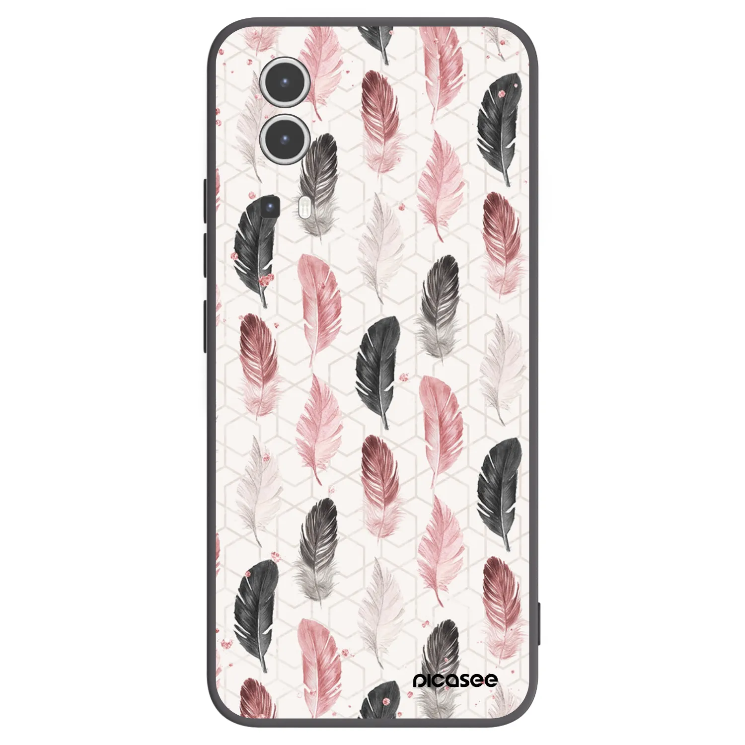 Picasee fekete szilikon tok az alábbi mobiltelefonokra Vivo Y72 5G - Feather 2