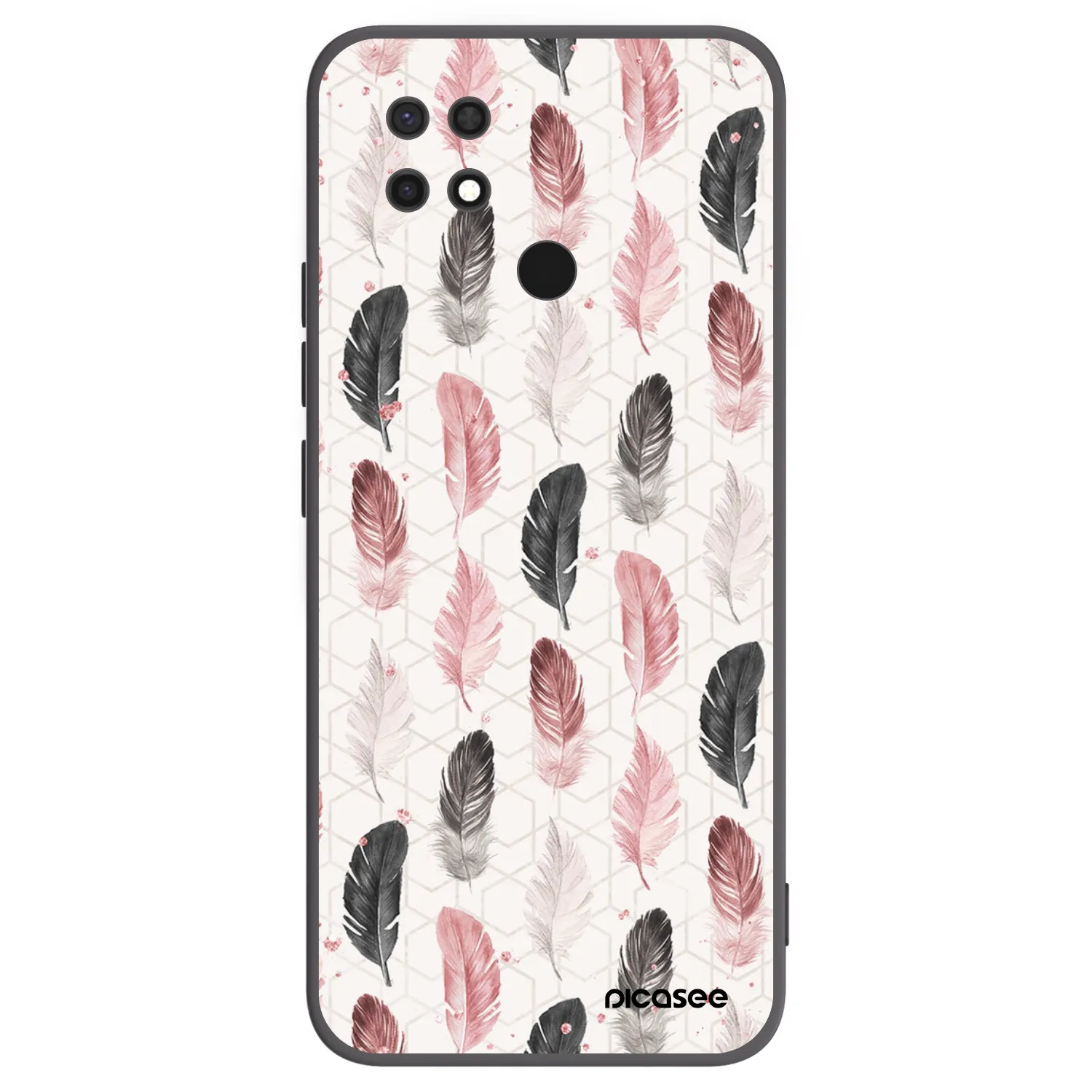 Picasee fekete szilikon tok az alábbi mobiltelefonokra Xiaomi Redmi 10C - Feather 2