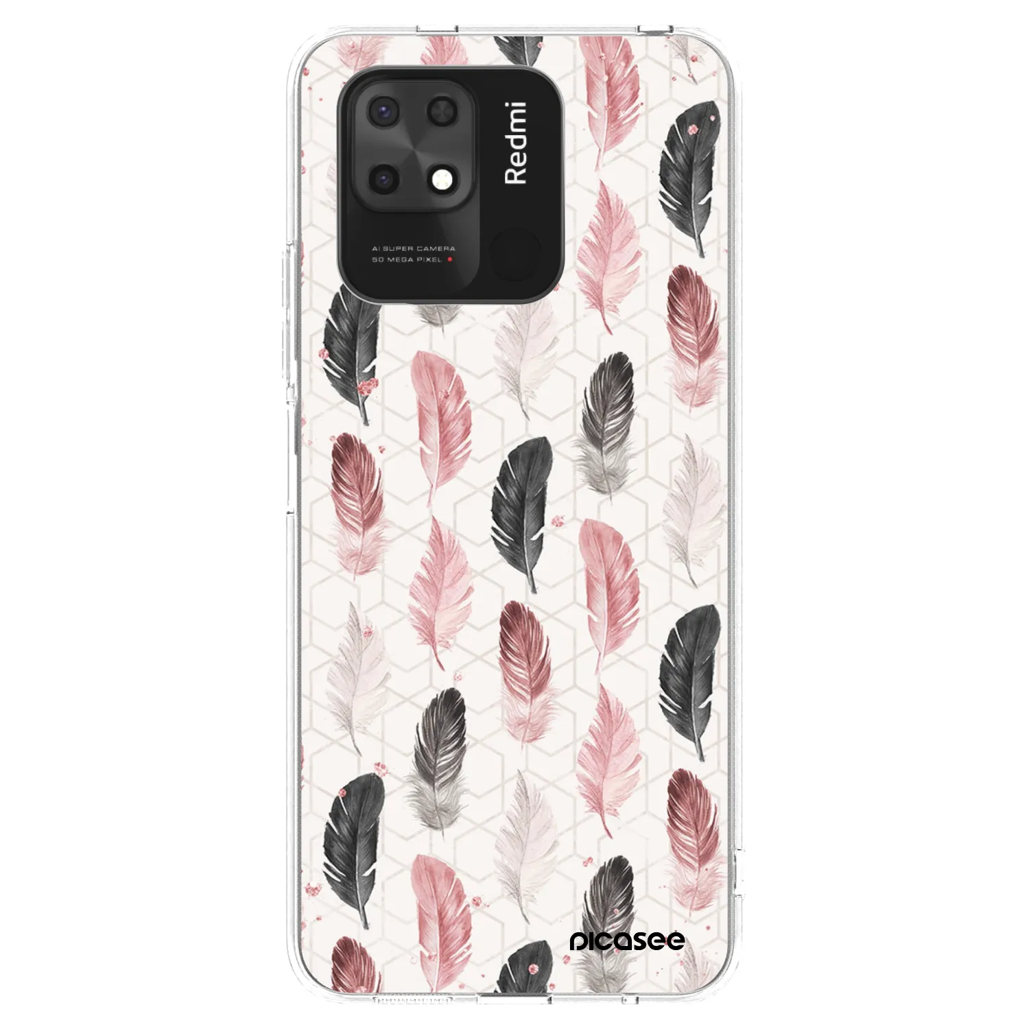 Picasee átlátszó szilikon tok az alábbi mobiltelefonokra Xiaomi Redmi 10C - Feather 2