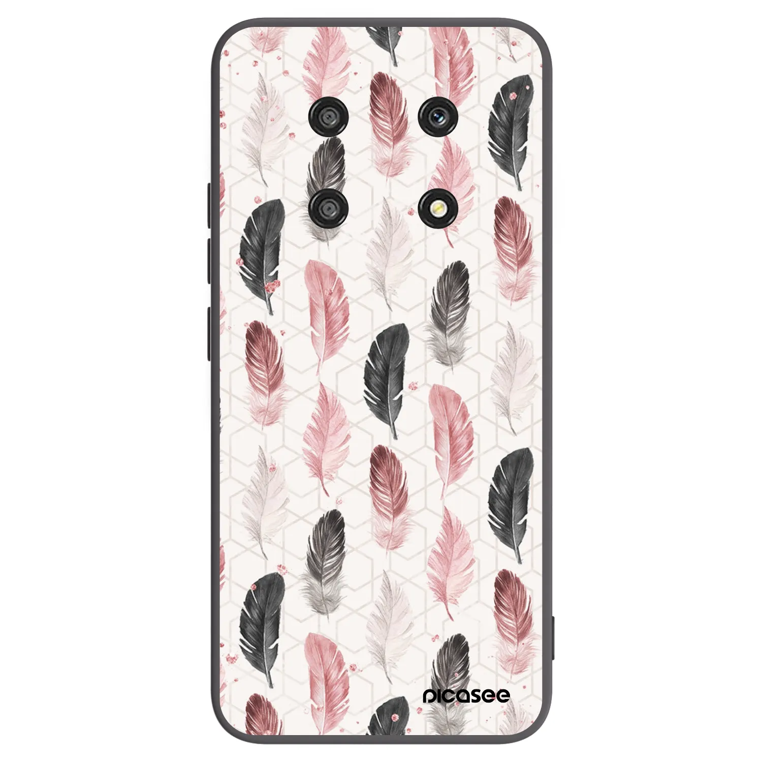 Picasee fekete szilikon tok az alábbi mobiltelefonokra Honor Magic4 Lite 5G - Feather 2