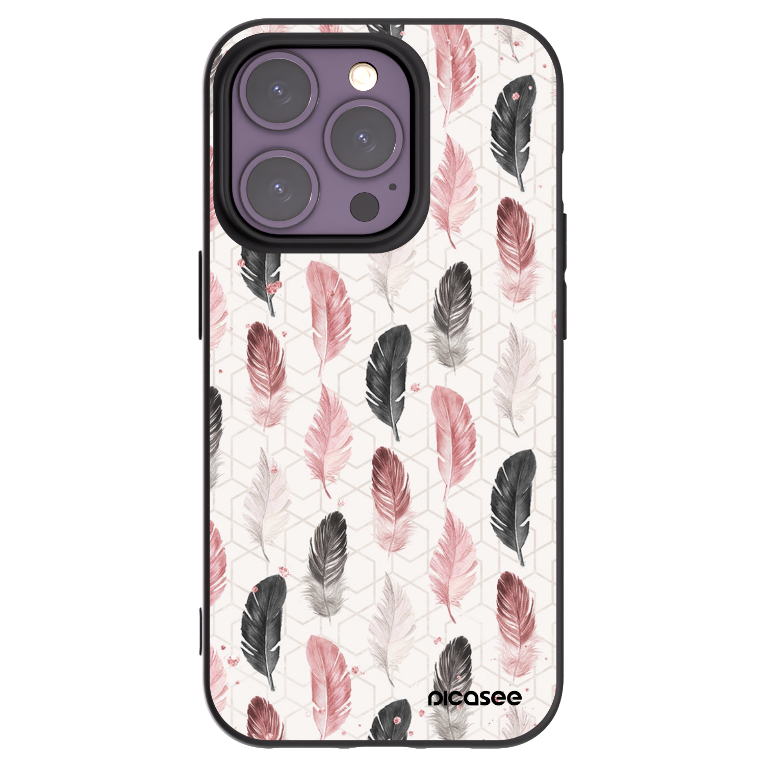 Picasee fekete szilikon tok az alábbi mobiltelefonokra Apple iPhone 14 Pro - Feather 2