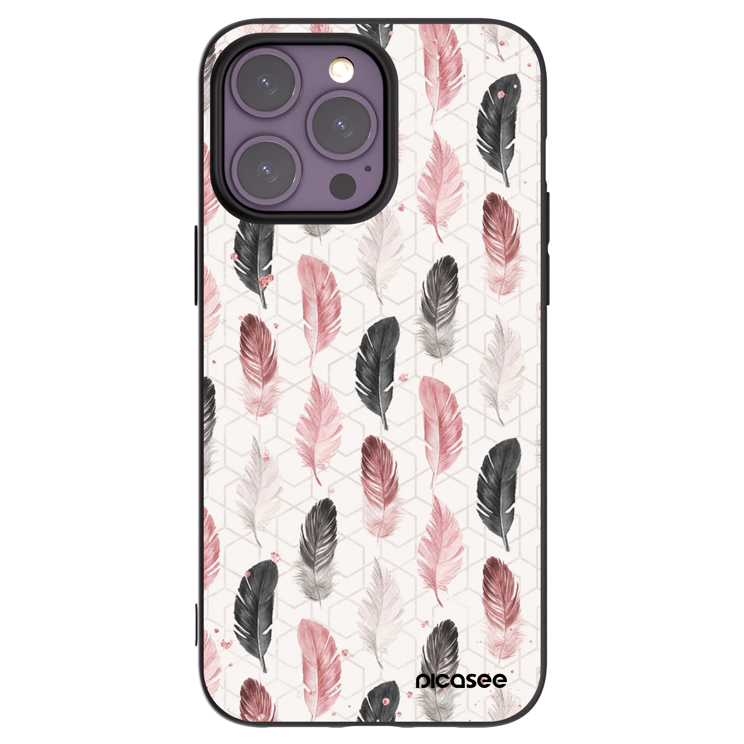 Picasee fekete szilikon tok az alábbi mobiltelefonokra Apple iPhone 14 Pro Max - Feather 2