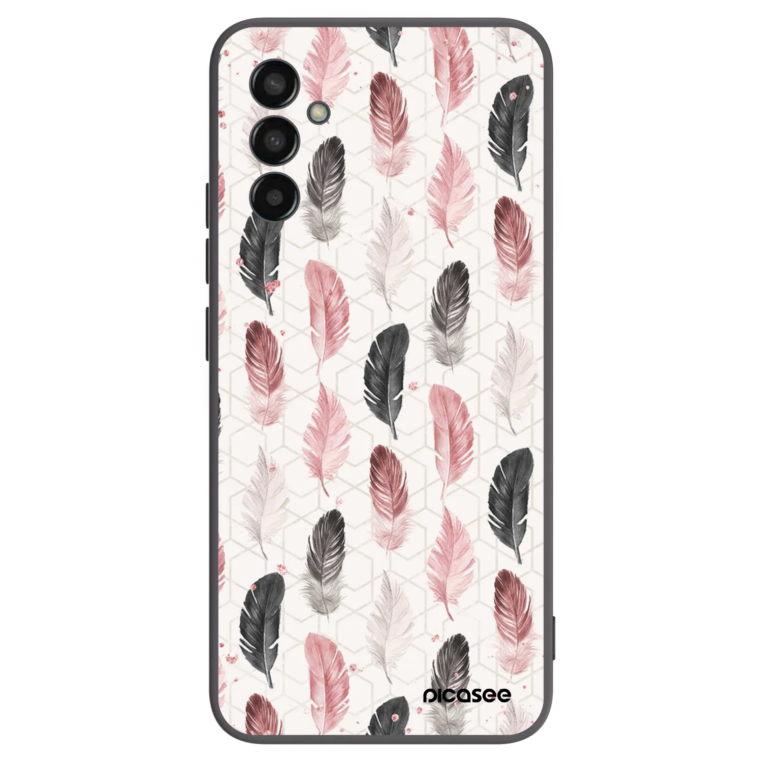 Picasee fekete szilikon tok az alábbi mobiltelefonokra Samsung Galaxy M13 M135F - Feather 2