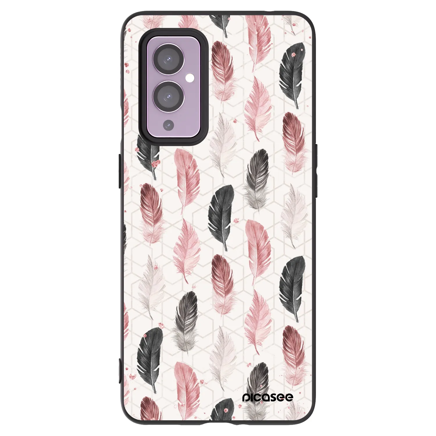 Picasee fekete szilikon tok az alábbi mobiltelefonokra OnePlus 9 - Feather 2