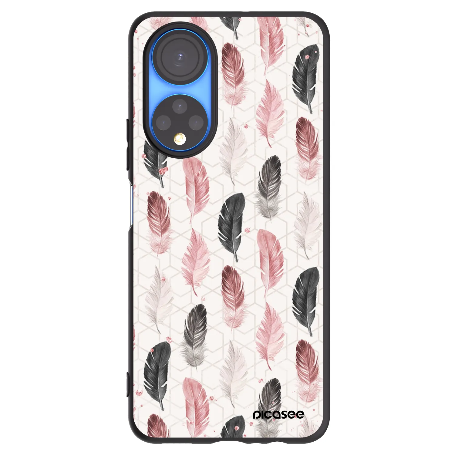 Picasee fekete szilikon tok az alábbi mobiltelefonokra Honor X7 - Feather 2