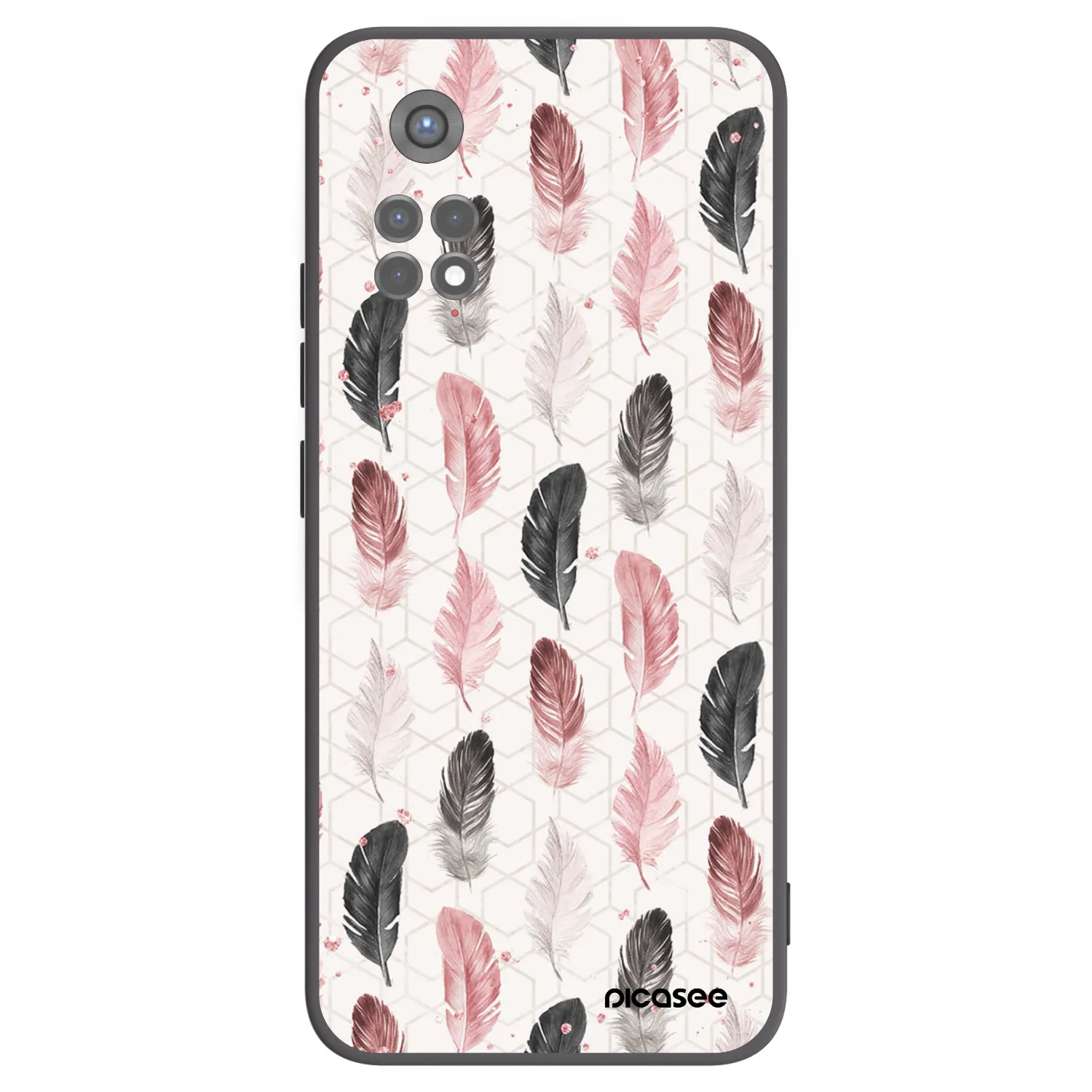 Picasee fekete szilikon tok az alábbi mobiltelefonokra Xiaomi Redmi Note 11S 5G - Feather 2