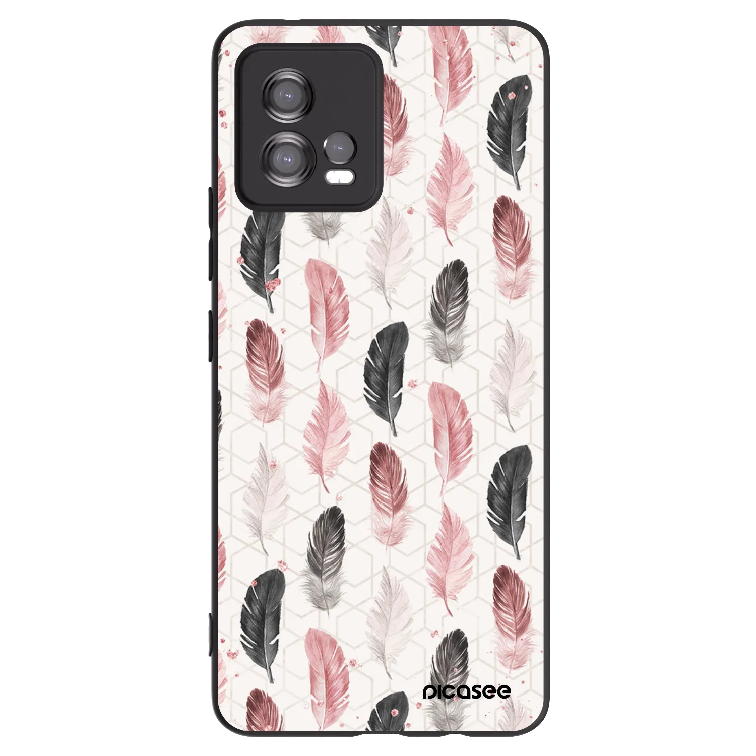 Picasee fekete szilikon tok az alábbi mobiltelefonokra Motorola Moto G72 - Feather 2