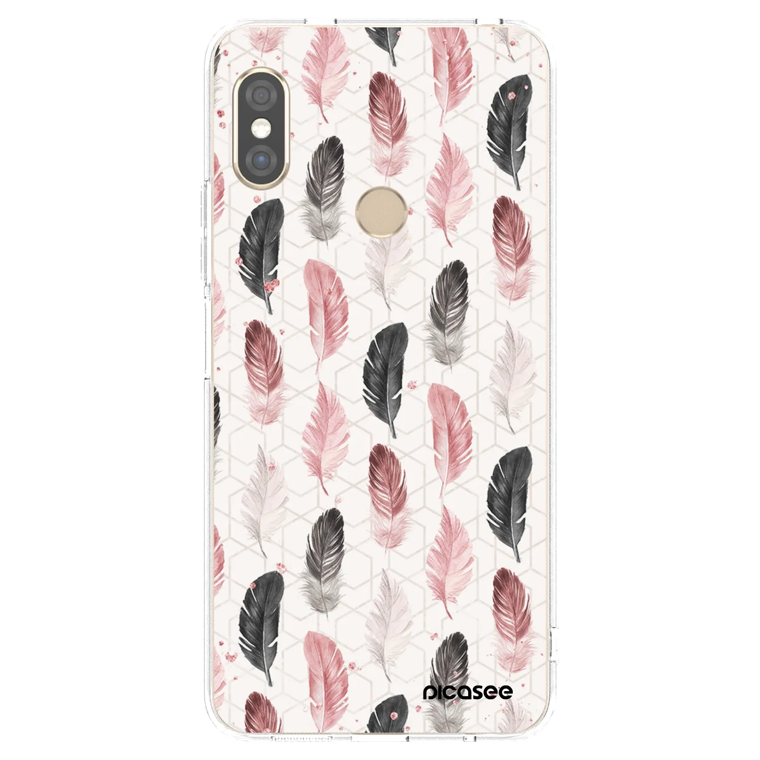 Picasee átlátszó szilikon tok az alábbi mobiltelefonokra Xiaomi Redmi Note 5 Global - Feather 2