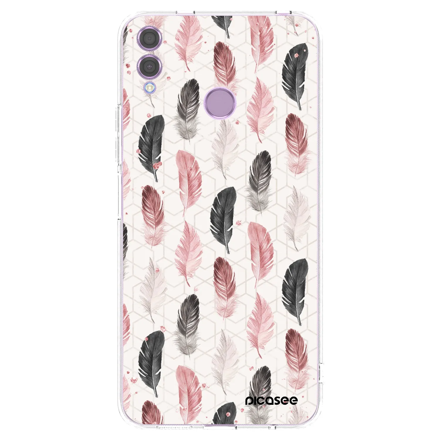 Picasee átlátszó szilikon tok az alábbi mobiltelefonokra Honor 8X - Feather 2