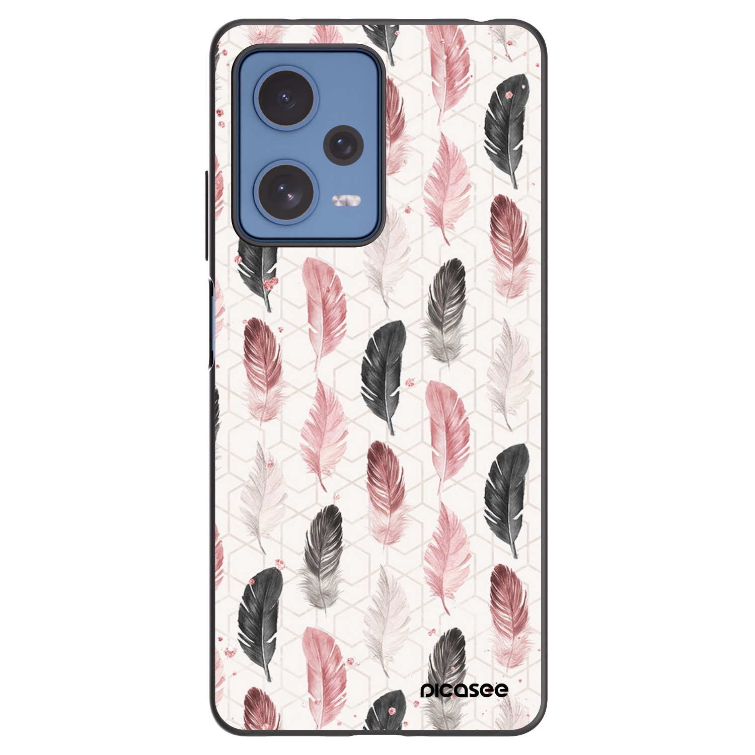 Picasee fekete szilikon tok az alábbi mobiltelefonokra Xiaomi Redmi Note 12 Pro 5G - Feather 2