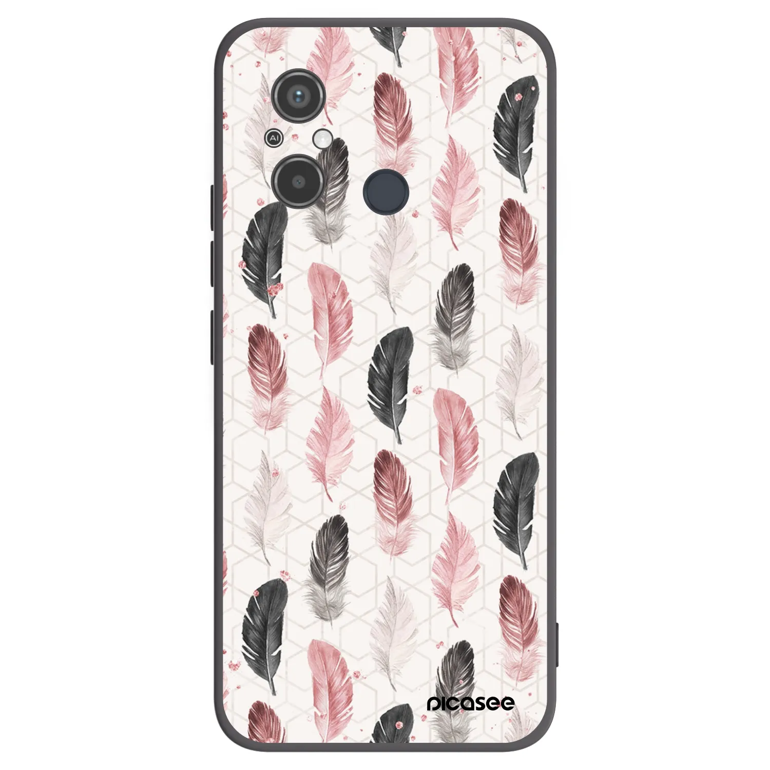 Picasee fekete szilikon tok az alábbi mobiltelefonokra Xiaomi Redmi 12C - Feather 2