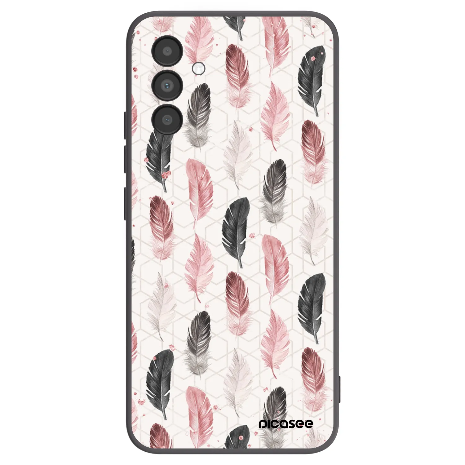 Picasee fekete szilikon tok az alábbi mobiltelefonokra Samsung Galaxy A04s A047F - Feather 2