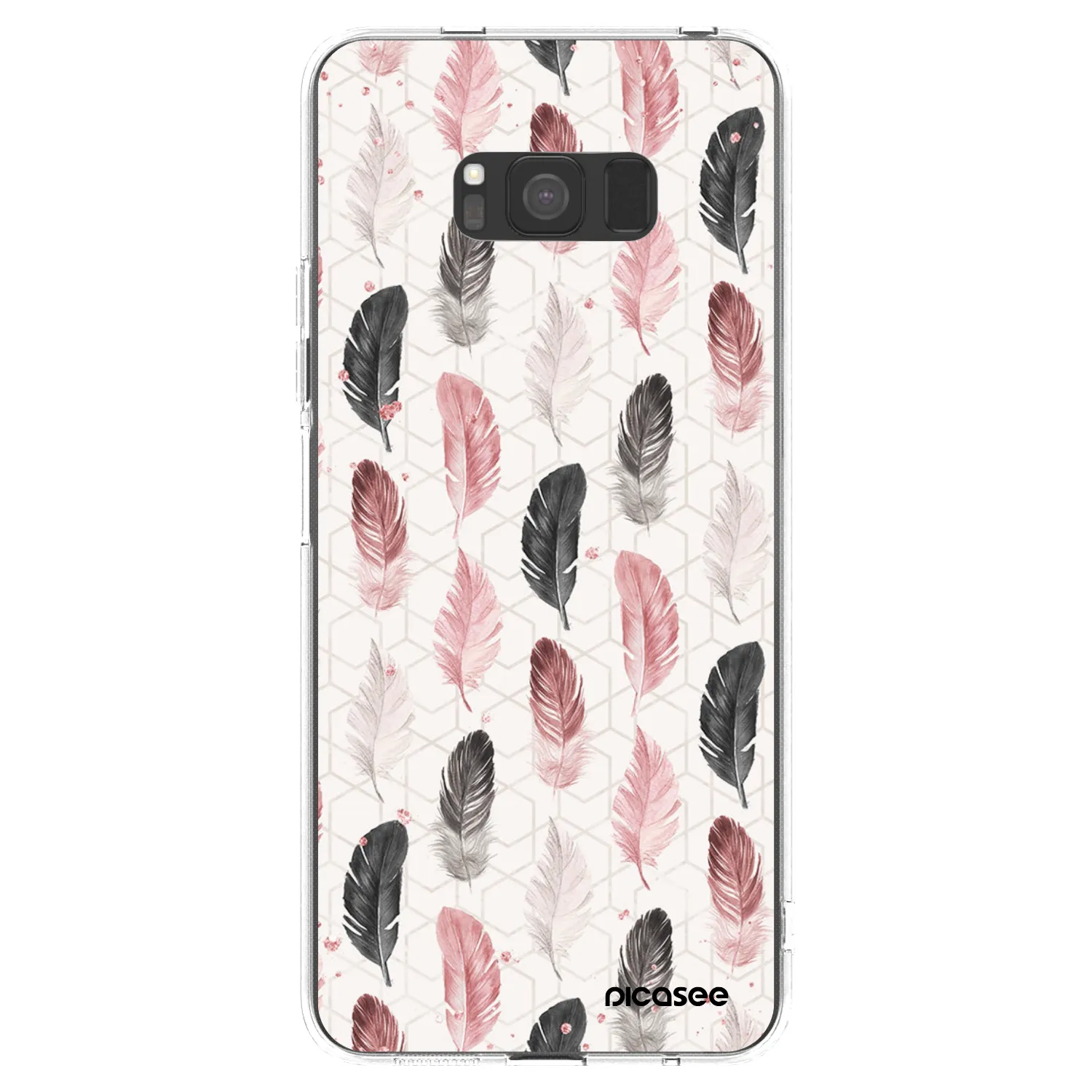 Picasee átlátszó szilikon tok az alábbi mobiltelefonokra Samsung Galaxy S8 G950F - Feather 2