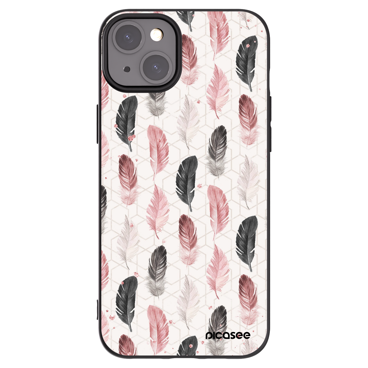 Picasee fekete szilikon tok az alábbi mobiltelefonokra Apple iPhone 15 Plus - Feather 2