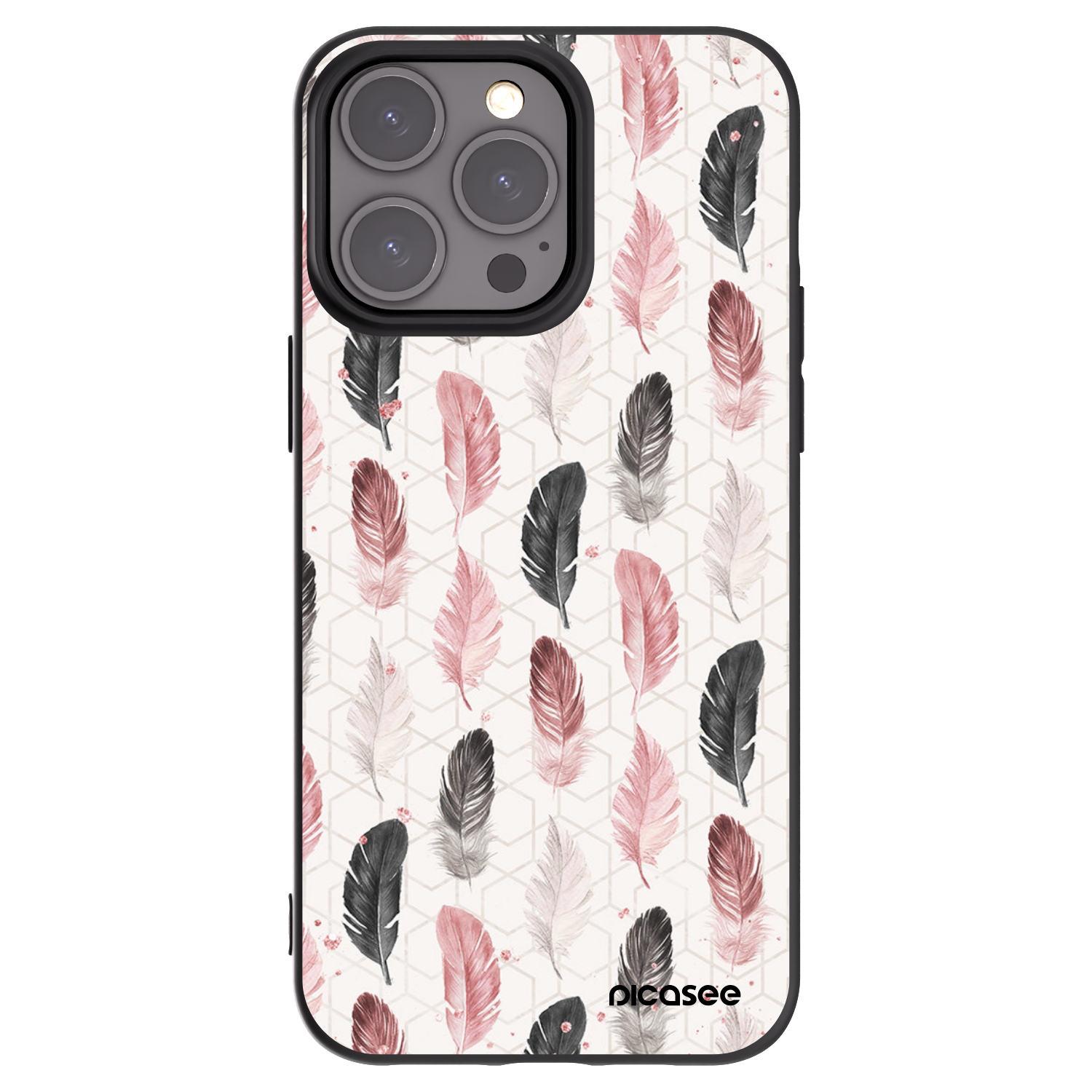 Picasee fekete szilikon tok az alábbi mobiltelefonokra Apple iPhone 15 Pro Max - Feather 2