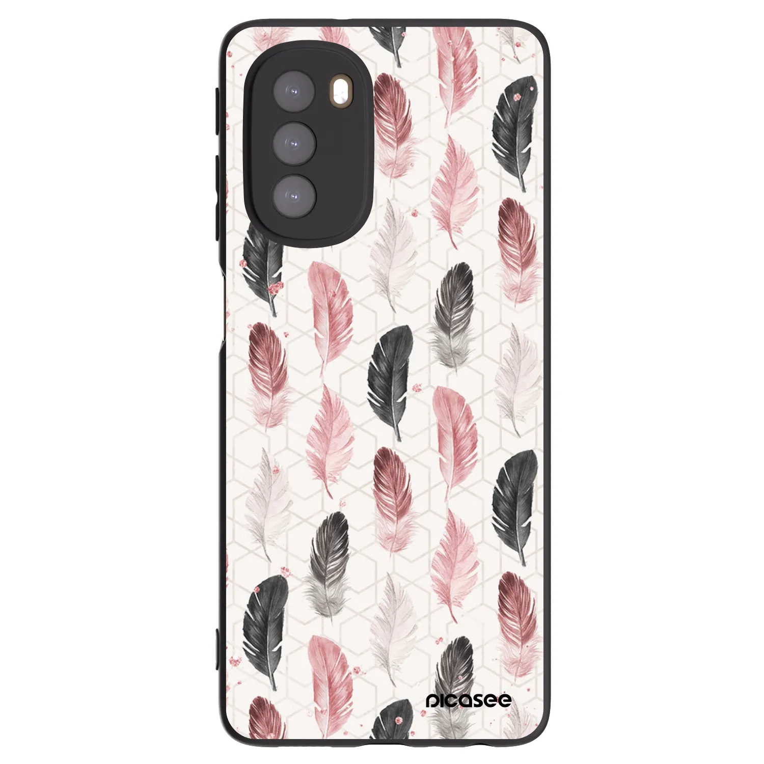 Picasee fekete szilikon tok az alábbi mobiltelefonokra Motorola Moto G51 - Feather 2