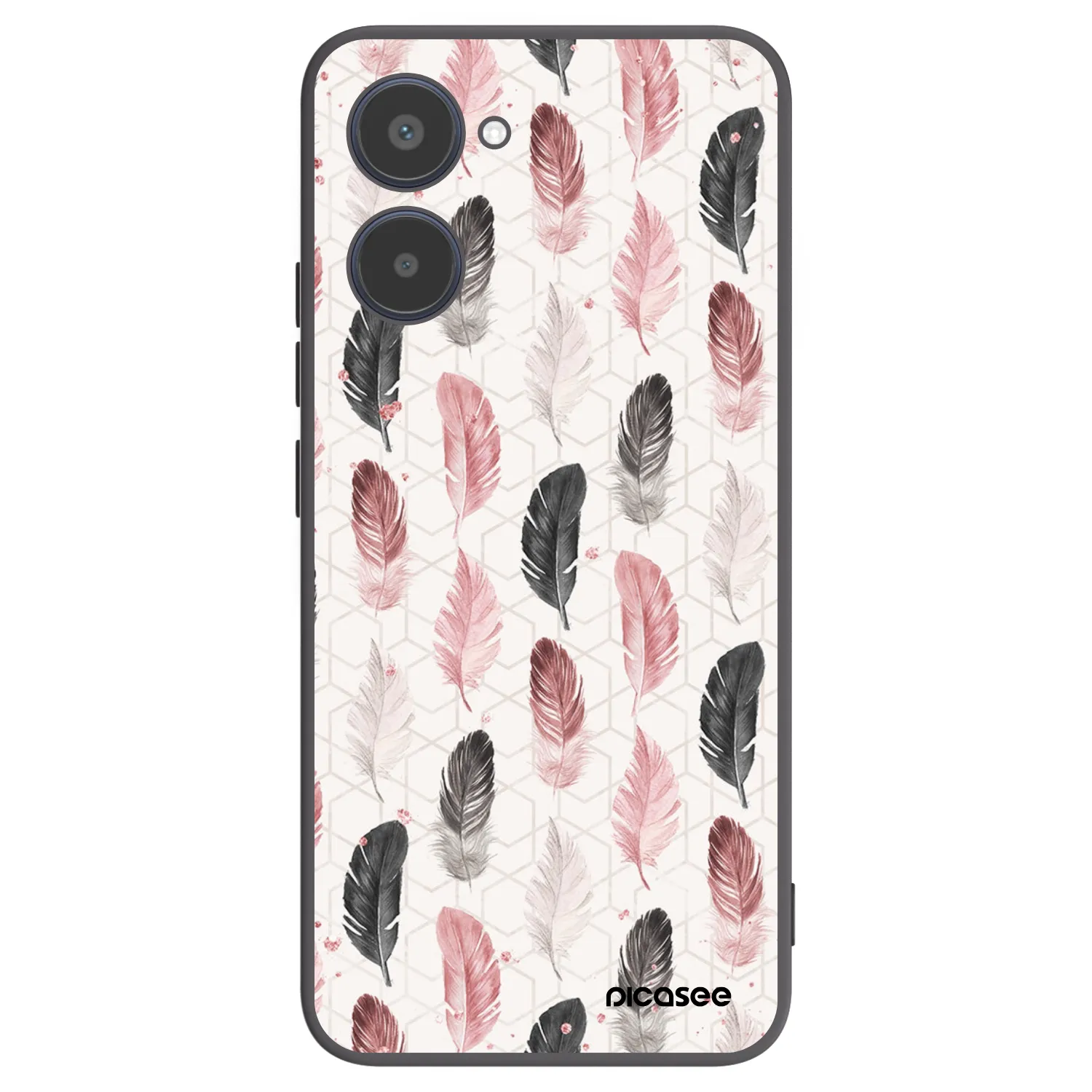 Picasee fekete szilikon tok az alábbi mobiltelefonokra Realme 10 4G - Feather 2