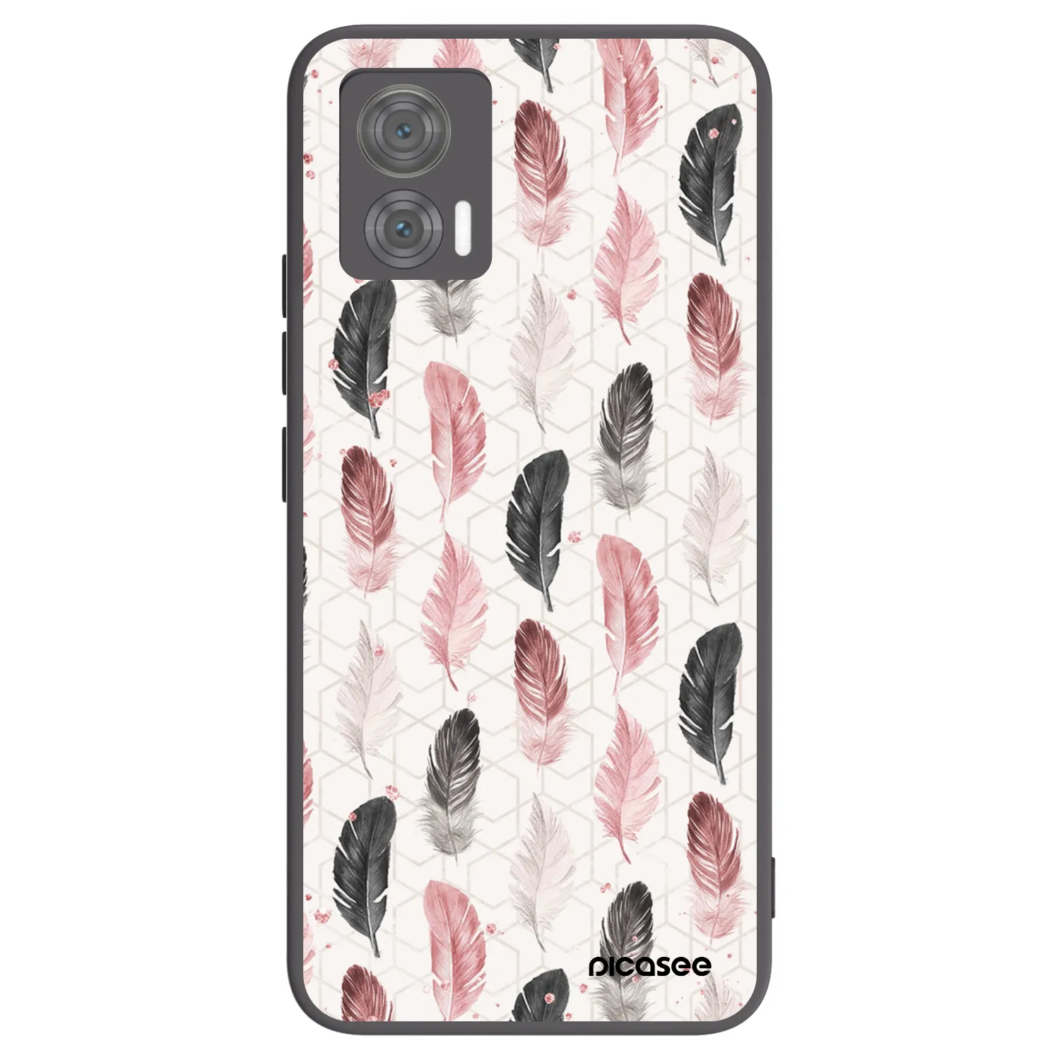 Picasee fekete szilikon tok az alábbi mobiltelefonokra Motorola Edge 30 Neo - Feather 2