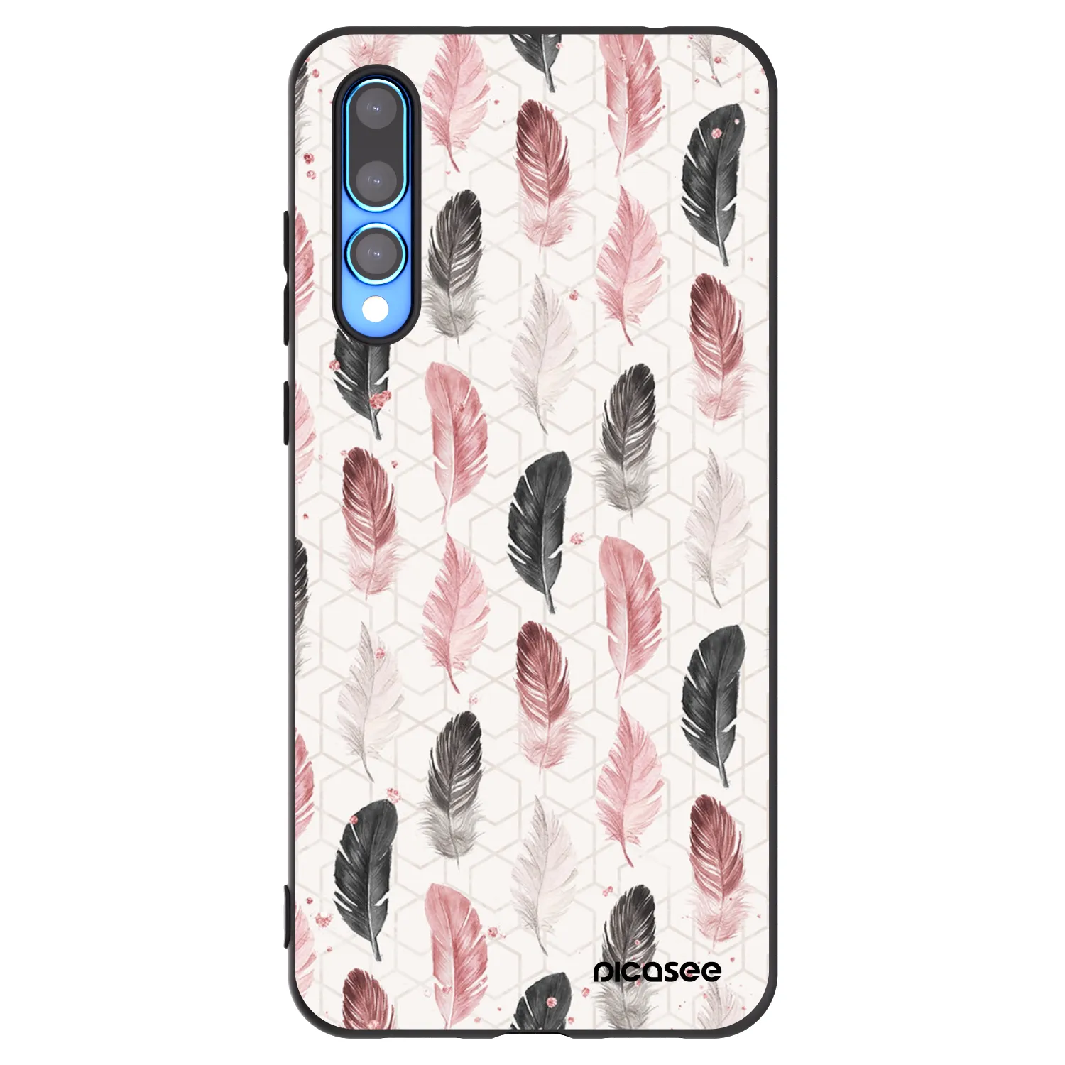 Picasee fekete szilikon tok az alábbi mobiltelefonokra Huawei P20 Pro - Feather 2