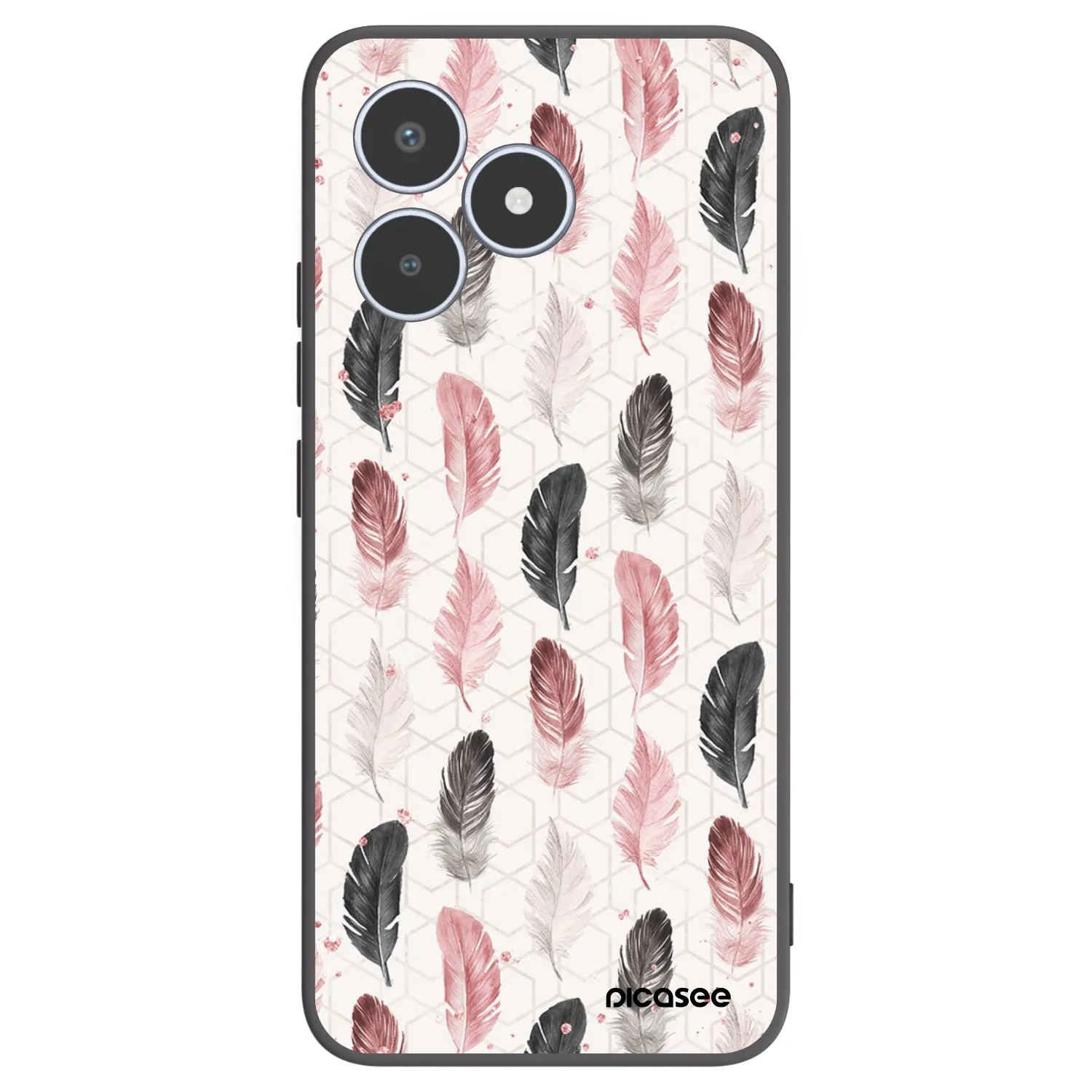 Picasee fekete szilikon tok az alábbi mobiltelefonokra Realme C53 - Feather 2