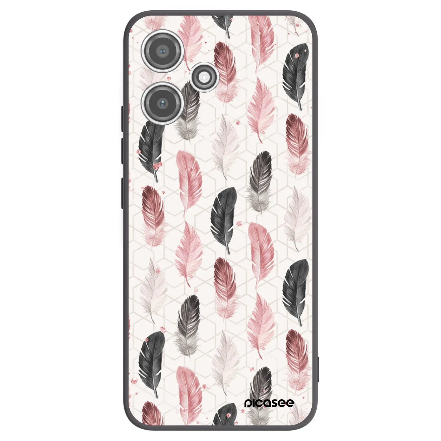 Picasee fekete szilikon tok az alábbi mobiltelefonokra Xiaomi Redmi 12 5G - Feather 2