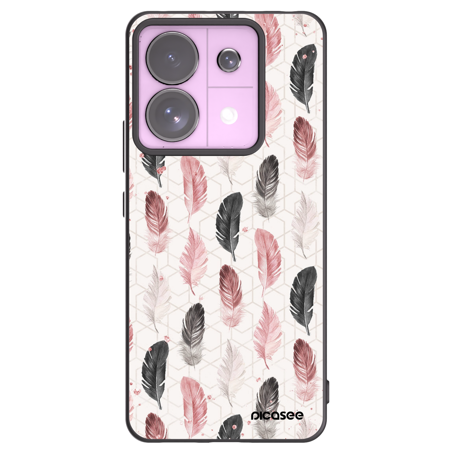 Picasee fekete szilikon tok az alábbi mobiltelefonokra Xiaomi Redmi Note 13 Pro 5G - Feather 2